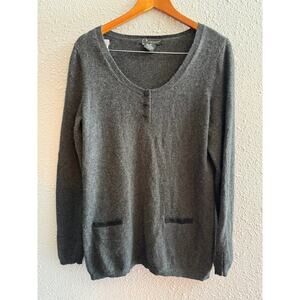 C by Bloomingdale's Cashmere Sweater - Light Gray - XL